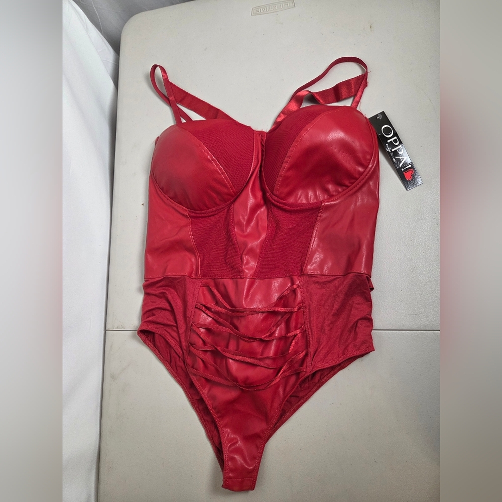 Red Women's Bodysuit Lingerie Size L